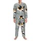 thumbnail image 3 of Balery Funny Beagle Active Dog Pijama para Hombre de Dos Piezas con Manga Larga, Conjunto de Dormir y Descanso Suave con Bolsillos-Large, 3 of 6