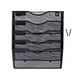 thumbnail image 2 of Organizador de archivos de pared de malla, soporte montado en la pared, soporte colgante de Metal negro con 5 bolsillos, soporte de 5 niveles para, 2 of 8