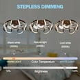 thumbnail image 6 of Oaks Aura 20.1 inch Smart APP Low Profile Ceiling Fan with LED Dimmable Light Remote Control 6-Speed Flush Mount Lighting, 6 of 7