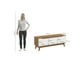 thumbnail image 3 of Mueble TV 55" Kappesberg 136cm con 3 Puertas Canela/Blanco, 3 of 10