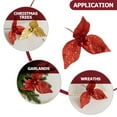 thumbnail image 3 of Miangastore Artificial Flowers For Decor Indoor Red Cloth 4Pcs 12X12X9Cm, 3 of 8