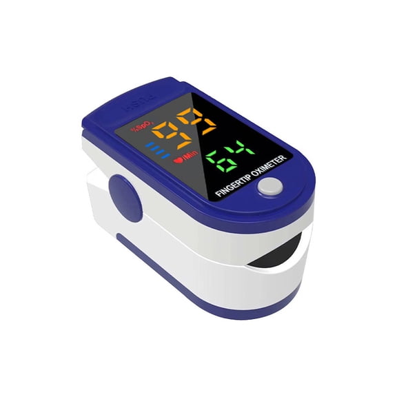 KSMOVIN Fingertip Pulse Oximeter with LED Display, SpO2 and Pulse Rate Monitor, One-Button Operation, 2 AAA Batteries Included, Automatic Shutoff