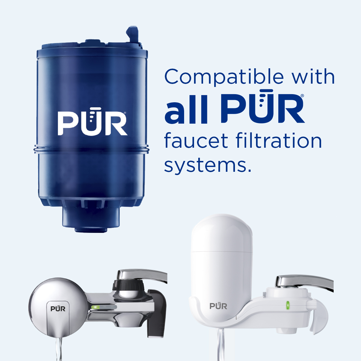 PUR PLUS Faucet Mount Water Replacement Filter 2-Pack, 6 Month Supply, RF9999-2 - image 3 of 10