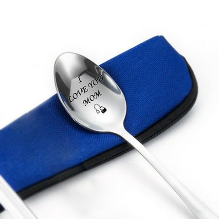 

TANGNADE Engraved Spoon Best Present for Husband Madam Family and Friends Tableware