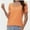 Coral color, variant on Women's Loose Fit Puff Sleeve T-Shirt - Square Neck Short Sleeve Top for Business Casual, Work & Summer