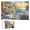 500 PCS, variant on Jigsaw Puzzle 500 Pieces for Adults, Italy Cinque Terre Theme, Coastal Village Beautiful Landscape Sunset View with Letters on Back, Hard Impossible Difficult Challenging Family Puzzle, 15"x20.5"
