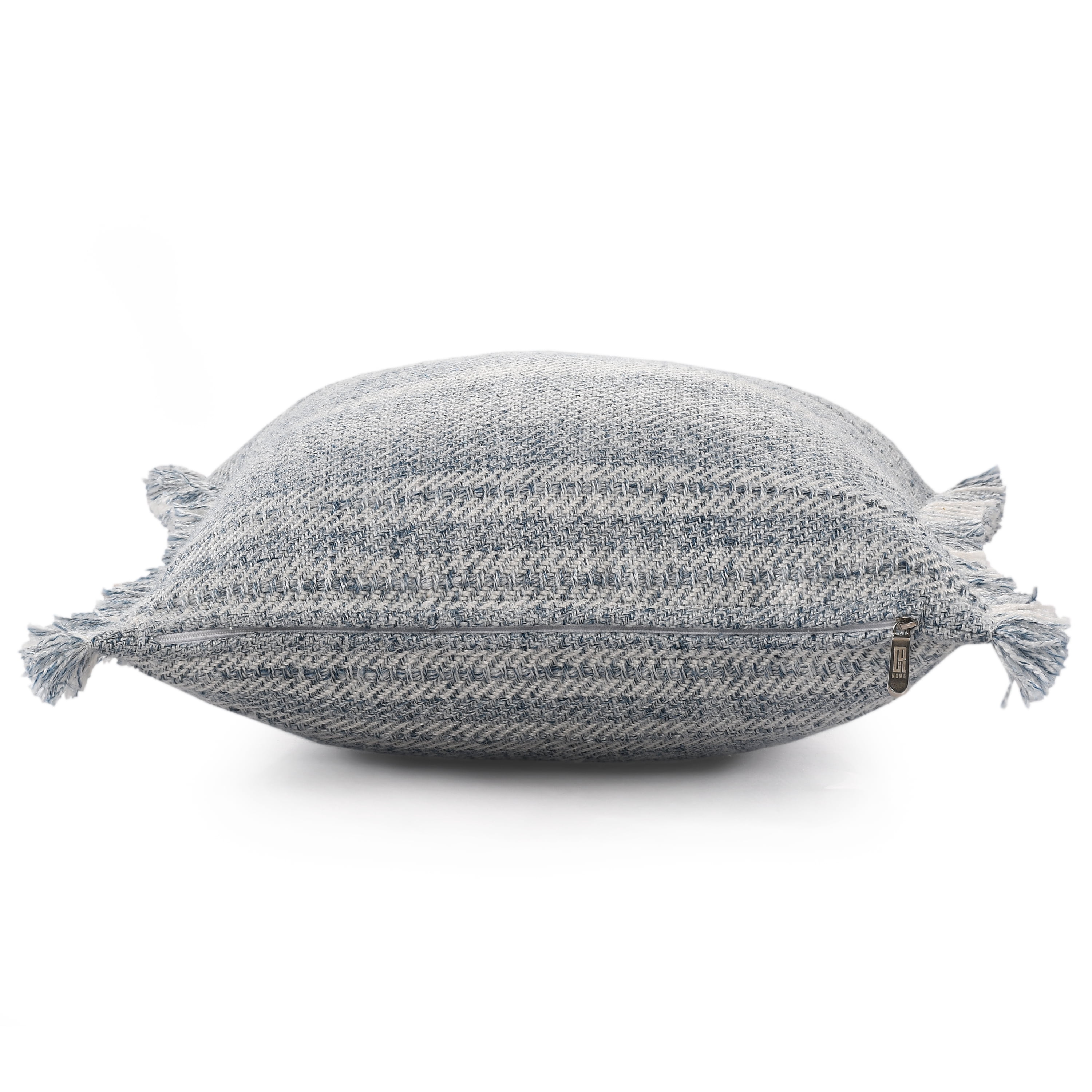 Harlow Hill Eva 20" x 20" Gray/Ivory Striped Performance Adult Decorative Throw Pillow Cover