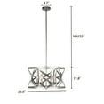 thumbnail image 5 of CHLOE Lighting ALINA Farmhouse 5 Light Distressed Antique Silver Finish Ceiling Pendant 21" Wide, 5 of 5