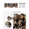 thumbnail image 5 of Tie Up Valance Curtain for Kitchen, African Ethnic Black Women Dancing Rod Pocket Short Curtains Adjustable Tie-Up Shade Valances, Abstract Africa Tribal Window Treatment for Bathroom Living Room Bedroom, 5 of 7