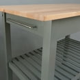 thumbnail image 6 of Casual Home Kitchen Island Bar Station with Hardwood Counter and Storage, 6 of 10