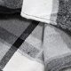 thumbnail image 4 of Blusa y camisa de manga larga con cuello vuelto para hombre, informal, de manga larga, con solapa, estampado a cuadros, botones, bolsillo falso, chaqueta, blusa de poliéster para hombre, 4 of 8