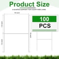 thumbnail image 2 of 100 Pcs  Stakes Metal 15"x10" H Frame Wire Yard Stakes Use with Corrugated Sign Metal Holder for Advertising Party Decorations Outdoor Lawn Garden Garage House, 2 of 7