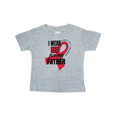 

Inktastic Sickle Cell Awareness I Wear Red For My Father Gift Baby Boy or Baby Girl T-Shirt