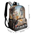 thumbnail image 2 of Tom And Jerry Backpack Bookbag Casual Daypack Travel Backpacks for Work Hiking Camping, 2 of 8