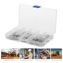 HEATSHAKING 150pcs Stainless Steel Snap Rings Shaft Retainer Ring Set 3Pack