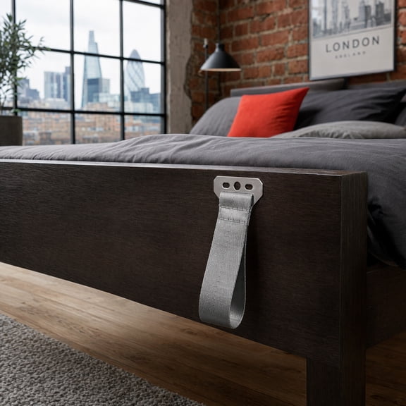 LOLIPPYY Grey Heavy Duty Bed Lift Pull Strap Polyester Material for Stable Support and Easy Mattress Lifting
