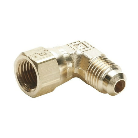 90 Degree Swivel Elbow, Brass, 3/8 In, Pk 5