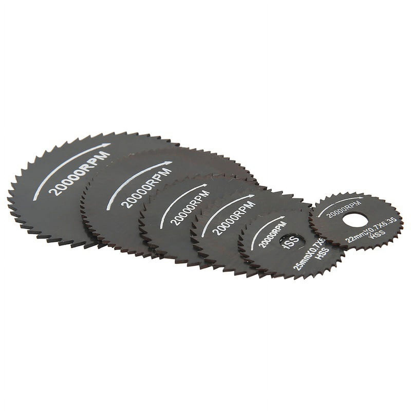 Toolzone 3-Piece Mini Circular Saw Blade Set – For Rotary Multi Tool, Dremel Type – Cuts Wood, Metal, Ceramic
