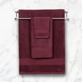 thumbnail image 4 of Everyday Home by Trident 6 Pc Bath Towel Set, 100% Cotton, Plush, Absorbent, Soft Comfort Bathroom Towels, Wine Red, 4 of 11