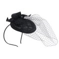thumbnail image 3 of Fascinator Hat Feather Party Pillbox Sombrero Flor Derby Sombrero para Mujer , 2 Colco fascinator diadema con velo, 3 of 8