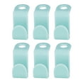 thumbnail image 1 of SEARCHI Clothes Hanger Connector Hooks 24 Packs,  Clips Space Saving Thicken Closet Hanging Organizer for Shirts Plastic Hangers,Green, 1 of 6