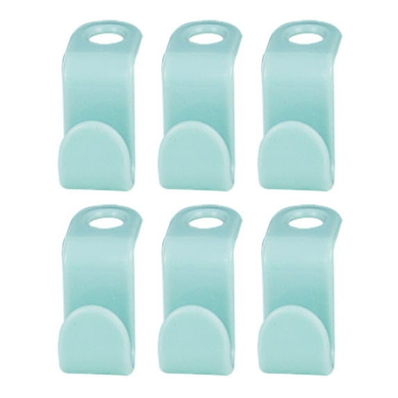 SEARCHI Clothes Hanger Connector Hooks 24 Packs, Clips Space Saving Thicken Closet Hanging Organizer for Shirts Plastic Hangers,Green