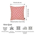 thumbnail image 5 of Geometric Diagram Square 18" Throw Pillow Cover, 5 of 5