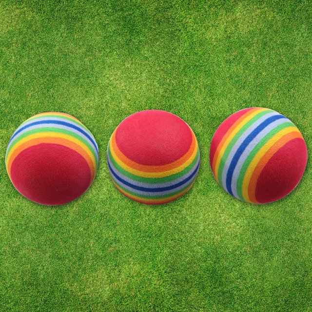 Práctica interior Esponja Espuma Bolas de arco iris Ayudas de entrenamiento de swing de golf 50 piezas Barbie Nuevos Originales