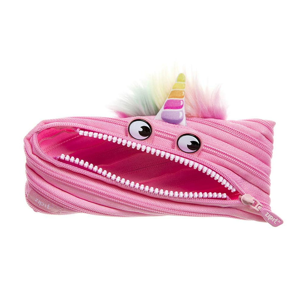 ZIPIT Unicorn Pencil Case for Girls, Cute Pencil Pouch, Holds Up to 30