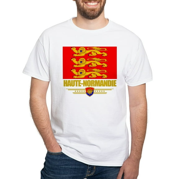 CafePress - Haute Normandie White T Shirt - Men's White Classic Cotton T-Shirts