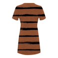 thumbnail image 4 of Birdeem Robe Décontractée pour Femmes à Blocs de Couleur Imprimée à Manches Courtes et à Col Rond, 4 of 12