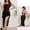 Black, variant on Naittoop Women's Mesh Chemise Nightgown Long Ruffle Sheer Bridal Lingerie Side Split Sexy Sleepwear Nightwear