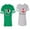 Men Green / Women Heather, variant on I Love My Husband Wife Matching Couple Cotton Jerseys (Men Green / Women Black) (Men L / Women XXL)