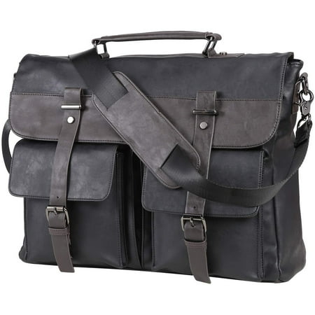 Messenger Bag for Men with Padded Shoulder Strap