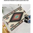 thumbnail image 6 of Shag Bath Rugs Boho Aztec Vintage Tribal Totem Plush Soft Fluffy Doormat Floor Carpet,Non-Slip Living Room Bedroom Kitchen Entryway Door Mats Ethnic Geometric Pattern, 6 of 6