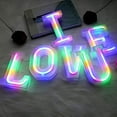 thumbnail image 3 of LED Neon Letter Lights, Light Up LED Letters Lights Light Up Marquee Letters Lights Letters Neon Signs Battery USB Multicolor, 3 of 8