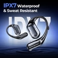 thumbnail image 2 of VEAT00L T5 Open Ear Headphones with Mic, Air Conduction Wireless Earbuds with LED Digital Display 40 Hrs Playtime,Clear Call ,Fast Charing,IPX7,Bluetooth 6.0 Open Ear Earbuds for Running, Workout, 2 of 7