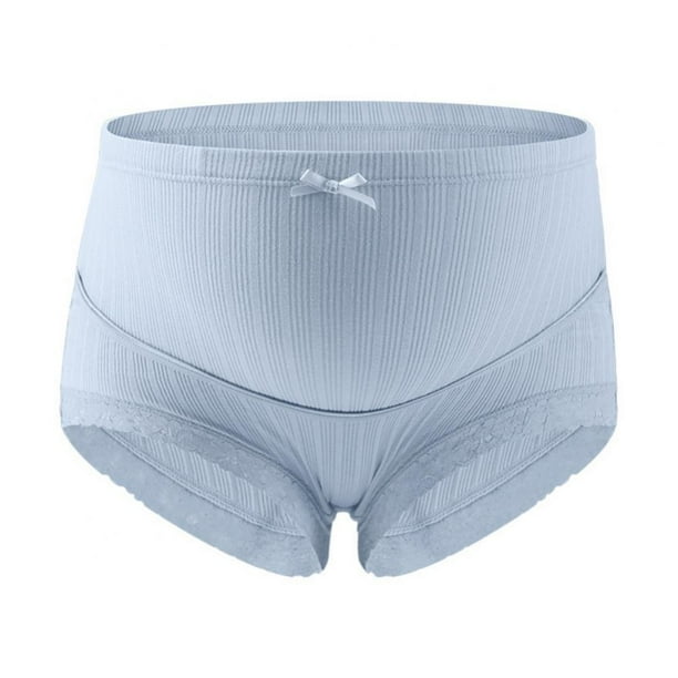 Lace Maternity Underwear Cotton Plus Size Pregnancy Panties High Waist