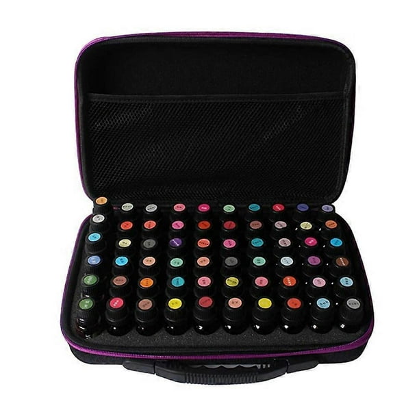 10/15ML Essential Oil Case 60 Compartments Perfume Collecting Box Travel Portable Carrying Holder Nail Polish Bottle Storage Bag
