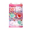 Way To Celebrate 6 Heart Slimes Kiddie Cards. Red, pink and green color. Heart shape. 6 Pieces.