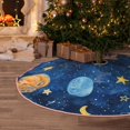thumbnail image 5 of Rateoe Planets And Stars1 Pattern Christmas Tree Skirt with Ties, Christmas Tree Decorations, Farmhouse Christmas Decor Xmas Holiday Decorations-30", 5 of 6