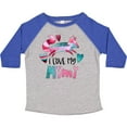thumbnail image 3 of Inktastic I Love My Mimi Pink and Blue Fox with Hearts Boys or Girls Toddler T-Shirt, 3 of 5
