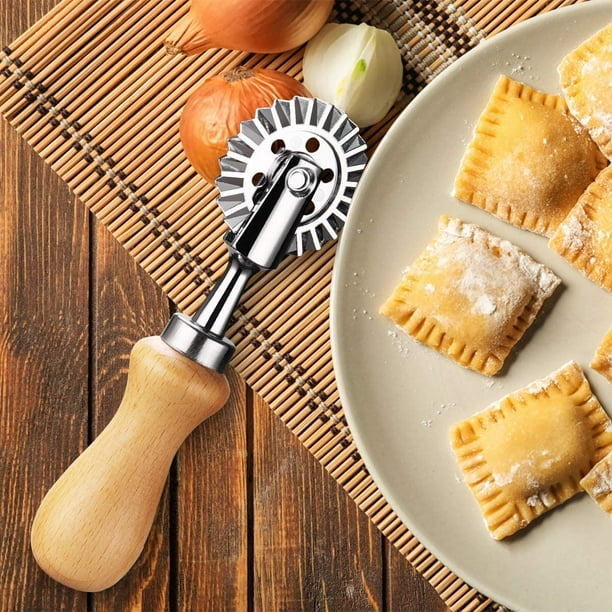 Pastry Wheel Cutter Ravioli Crimper Cutter Wheel Pasta Cutter
