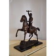 thumbnail image 4 of Nifao Remington Replica of The Scalp Bronze Statue – Home Decor Sculpture, 22"L x 6"W x 26"H, 4 of 12