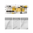 thumbnail image 4 of Valances for Windows Abstract Stitching Rod Pocket Cafe Window Treatments Valance Curtains for Kitchen Bathroom Laundry Basement Windows 42"x18", 4 of 9