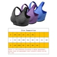 thumbnail image 2 of PULLIMORE Women Zipper Sport Bras Seamless High Impact Support Activewear Bra For Gym Yoga Workout (L, Purple), 2 of 9