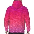 thumbnail image 7 of Sikiie Light Purple Glitter Men's Hoodie, Essentials Hoodie, Sweatshirt, Pullover Hooded Sweatshirt for Men-Medium, 7 of 7