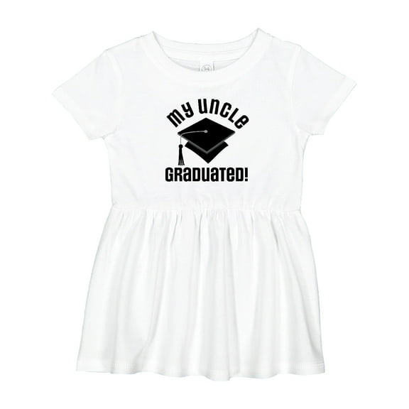 Inktastic Graduation My Uncle Graduated Girls Baby Dress