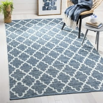 SAFAVIEH Montauk Giovanni Geometric Area Rug, Navy/Ivory, 8' x 10'