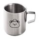 thumbnail image 2 of Taza de café de acero inoxidable de doble pared de 210 ml para niños, a prueba de caídas y con asa, para oficina, de acero inoxidable, 2 of 6